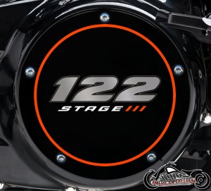 Custom Derby Cover - 122 Stage III Orange Ring Custom Derby Cover - 122 Stage III Orange Ring