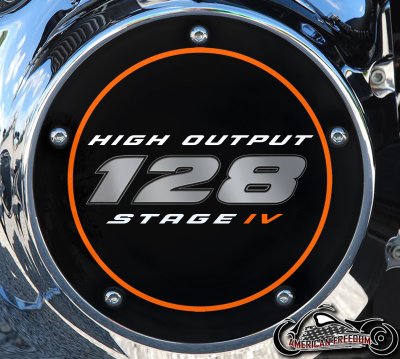 Custom Derby Cover - 128 High Output Orange Ring