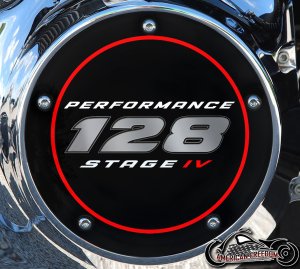 Custom Derby Cover - 128 Performance Red Ring
