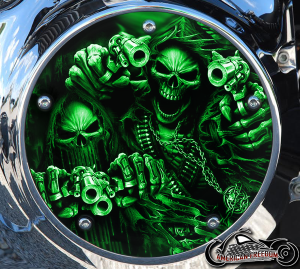 Custom Derby Cover - Gunfighter 2 green