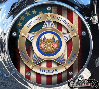 Custom Derby Cover - 2nd Amendment Flag