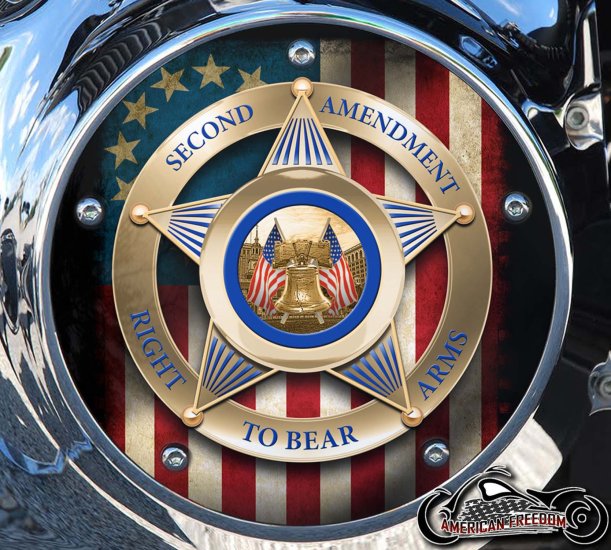 Custom Derby Cover - 2nd Amendment Flag