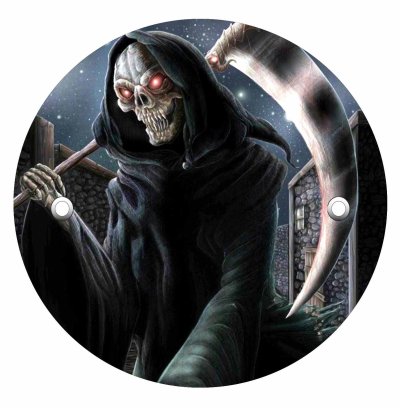 Victory Derby Cover - Reaper With Scythe Building BG