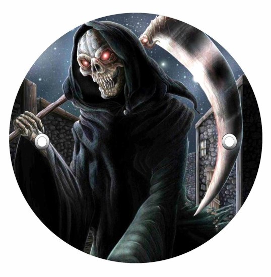 Victory Derby Cover - Reaper With Scythe Building BG