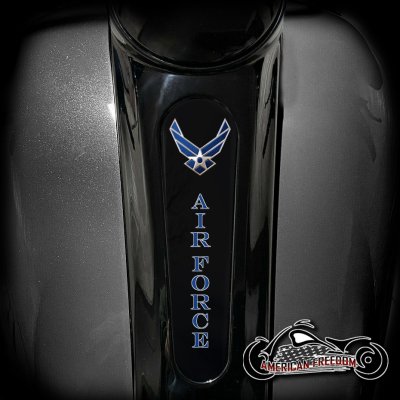 Harley 8 Inch Dash Insert - Air Force