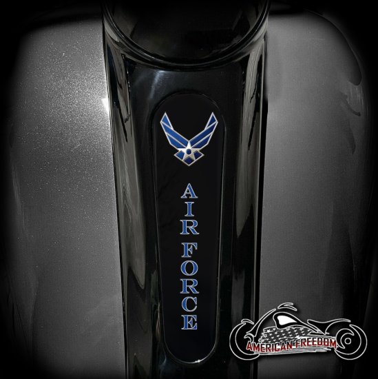 Harley 8 Inch Dash Insert - Air Force