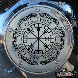 Chrome Harley Davidson Derby Cover - All Who Wander