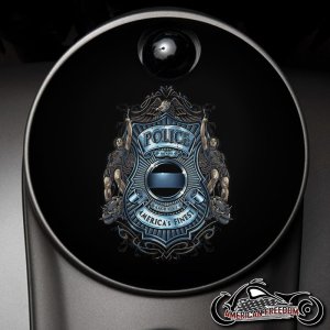 Custom Fuel Door - America's Finest Police Badge