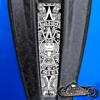 2023+ Harley CVO Dash Insert Aztec Calendar B&W