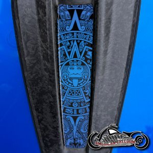 2023+ Harley CVO Dash Insert Aztec Calendar Blue