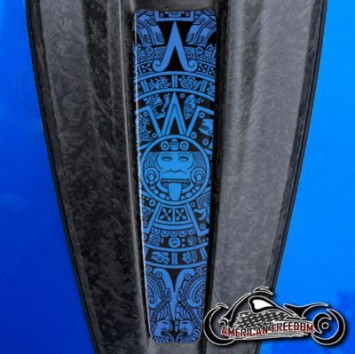 2023+ Harley CVO Dash Insert Aztec Calendar Blue