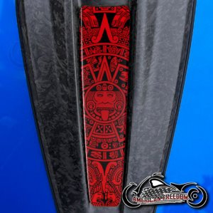2023+ Harley CVO Dash Insert Aztec Calendar red