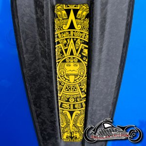 2023+ Harley CVO Dash Insert Aztec Calendar yellow