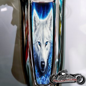 Harley 2024+ Street Glide & Road Glide Dash Insert- Blue Wolf