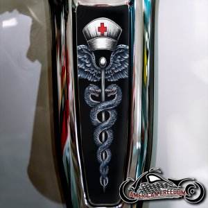 Harley 2024+ Street Glide & Road Glide Dash Insert - Caduceus