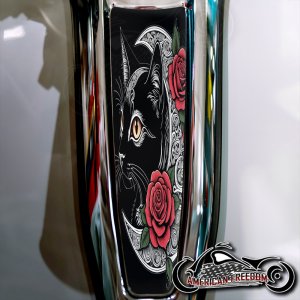 Harley 2024+ Street Glide & Road Glide Dash Insert - Cat Moon