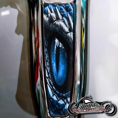 Harley 2024+ Street Glide & Road Glide Dash Insert - Dragon Blue