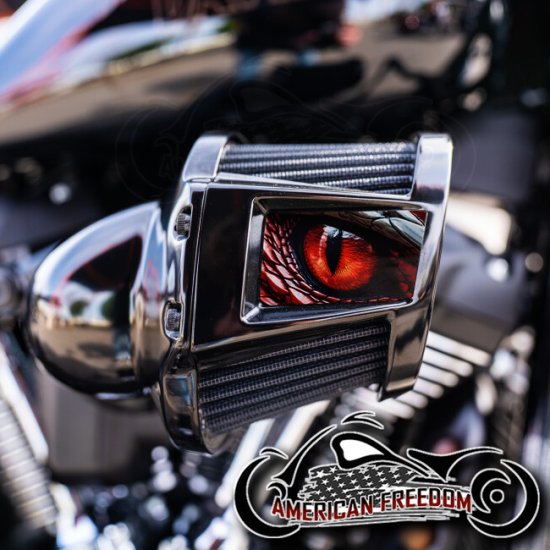 Harley 2019-2024 Heavy Breather Insert - Dragon Eye Red