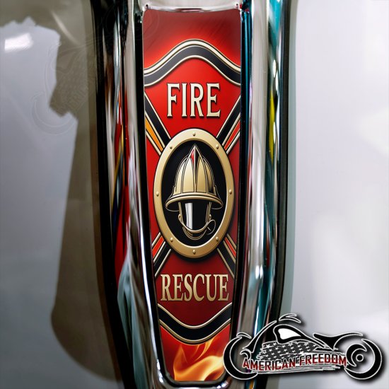 Harley 2024+ Street Glide & Road Glide Dash Insert - Fire Rescue