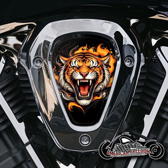 Indian Challenger Pursuit V Cover Inserts - Flame Tiger