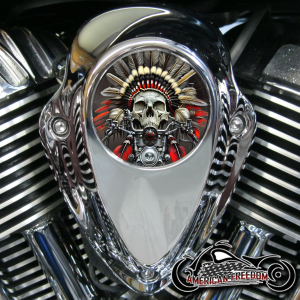 Indian Thunder Stroke Horn Insert - Motor Skull Red