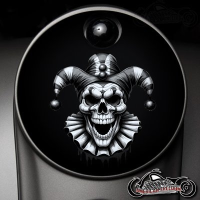 Custom Fuel Door - Jester Skull