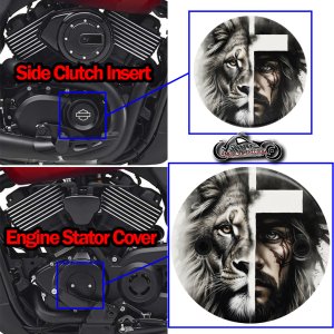 Harley Davidson XG500/XG750 2 Piece Set Lion Jesus