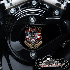 Harley Davidson VVT Timing Medallion - Navy Veteran