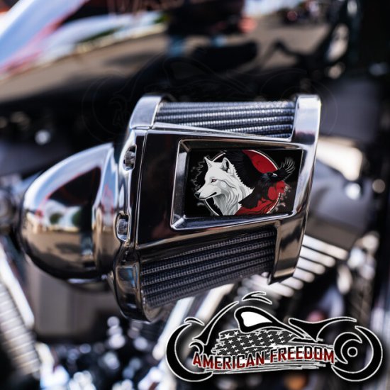 Harley 2019-2024 Heavy Breather Insert - Raven Wolf Red