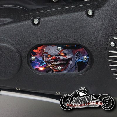 Custom Oval Inspection Cover - Smoking Clown