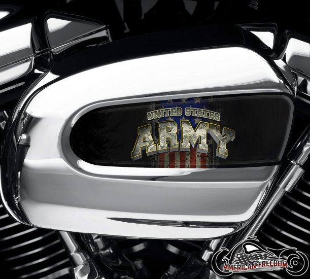 Harley Davidson Wedge Air Cleaner Insert - Army Flag