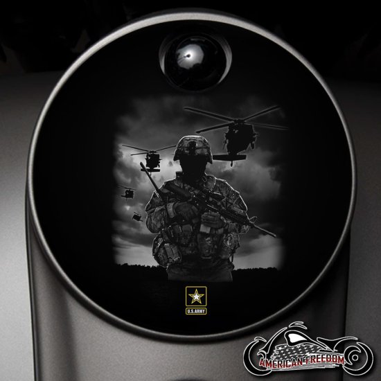 Custom Fuel Door - Army Helicopter