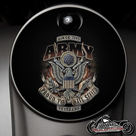 Custom Fuel Door - Army Proud To Have Served