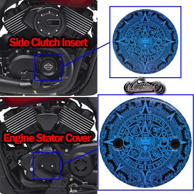 Harley Davidson XG500/XG750 2 Piece Set Aztec Calendar Blue