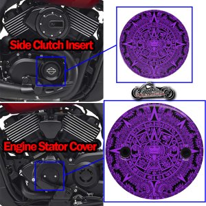 Harley Davidson XG500/XG750 2 Piece Set Aztec Calendar Purple