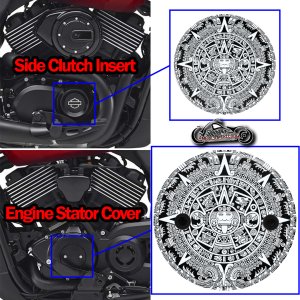 Harley Davidson XG500/XG750 Aztec Calendar Black/White
