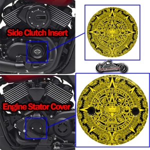 Harley Davidson XG500/XG750 2 Piece Set Aztec Calendar Yellow