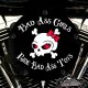 Custom Derby Cover - Bad Ass Girls Red
