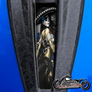 2023+ Harley CVO Dash Insert Bandita blue roses