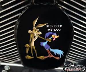 Custom Horn Cover - Beep Beep My Ass Roadrunner