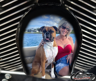 BILL - Custom Dog Portrait Horn Cover
