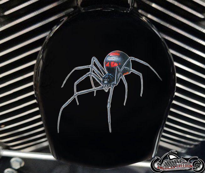 Custom Horn Cover - Black Widow