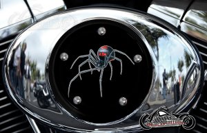Custom Air Cleaner Cover - Black Widow Custom Air Cleaner Cover - Black Widow
