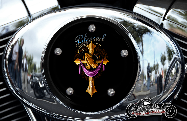 Custom Air Cleaner Cover - Blessed Cross