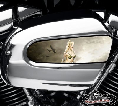 Harley Davidson Wedge Air Cleaner Insert - Blonde Pin Up Bomber