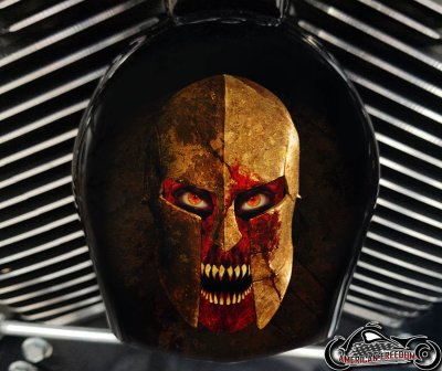 Custom Horn Cover - Bloody Gladiator