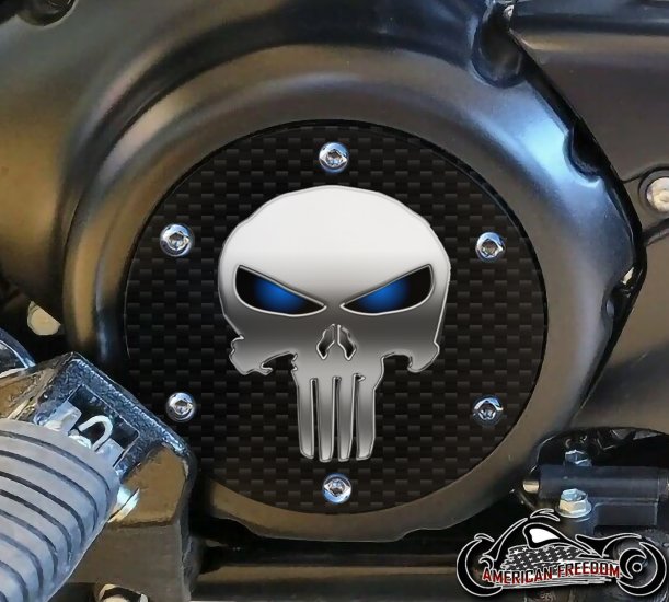 SUZUKI M109R Derby/Engine Cover - Punisher Blue Eyes