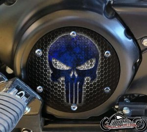 SUZUKI M109R Derby/Engine Cover - Punisher Grille (Blue)
