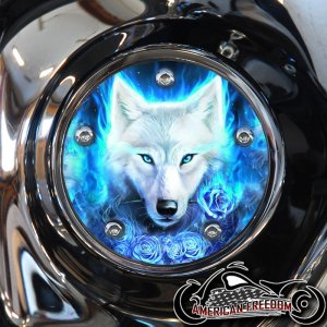 Custom Timing Cover - Blue Rose Wolf