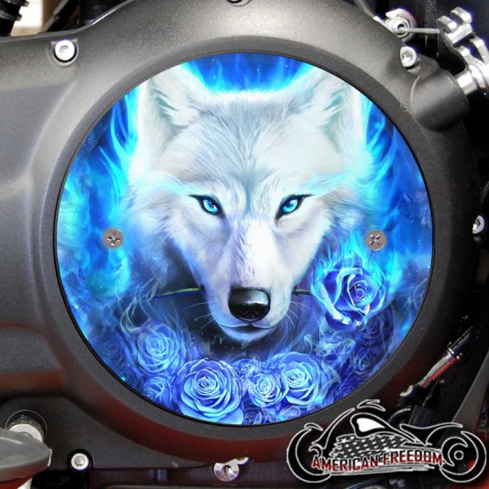 Victory Derby Cover - Blue Rose Wolf